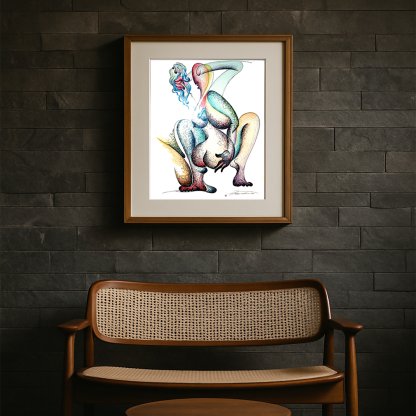 "Erotic" (1997) – Limited Edition Print | Archival Giclée | 14″ × 17″ | Edition of 15