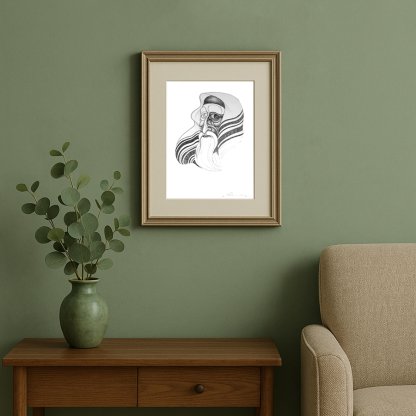 "Rabbi" – Genrikh Frid (2003) | Original Pencil on Paper | 12″ × 16″