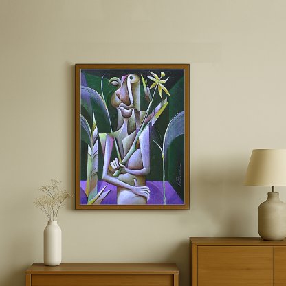 “The Native” – Genrikh Frid (1998) | Oil on Canvas | 18″ × 14″